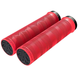 Descendant Grips Single Locking REDBLOOD RED 133MM